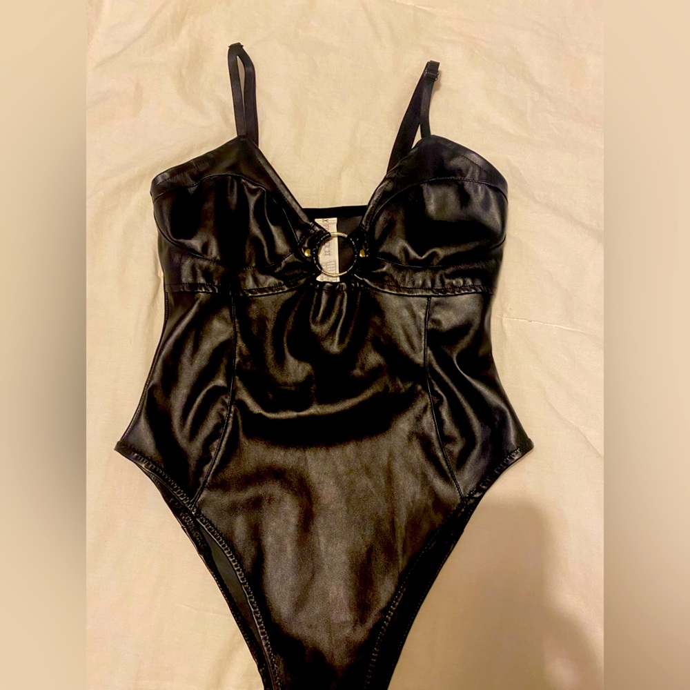 Pleather body suit